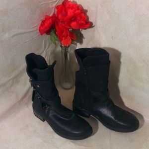 Carlos Santana Sawyer Moto Biker Boots